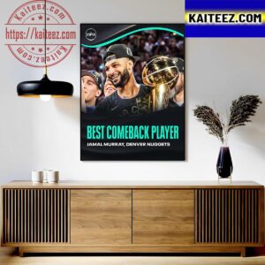 Jamal Murray Wins The 2023 ESPY For Best Comeback Player In NBA Art Decor Poster Canvas
