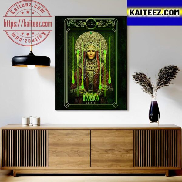 Jamie Lee Curtis In Haunted Mansion Of Disney Poster Art Decor Poster Canvas