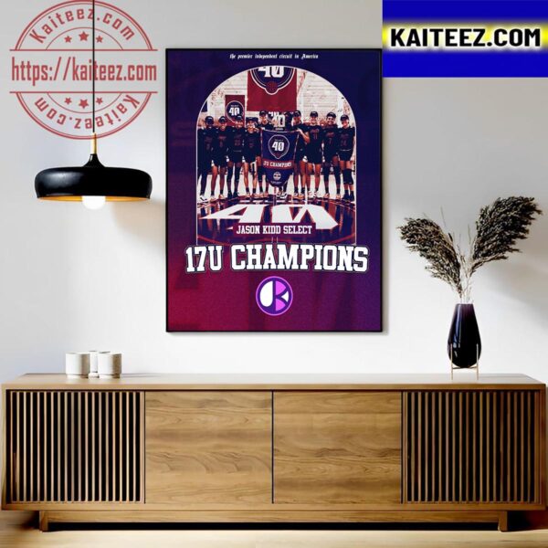 Jason Kidd Select GBB Are 2023 S40 17U Champions Art Decor Poster Canvas