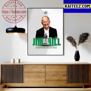 Jim Nill Is The NHL 2022-23 General Manager Of The Year Art Decor Poster Canvas