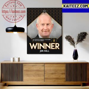 Jim Nill Of The Dallas Stars Wins The Jim Gregory General Manager Of The Year Award Art Decor Poster Canvas