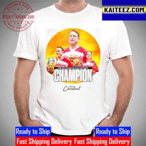 Joey Chestnut 16x Hot Dog Eating Contest Champions Vintage T-Shirt