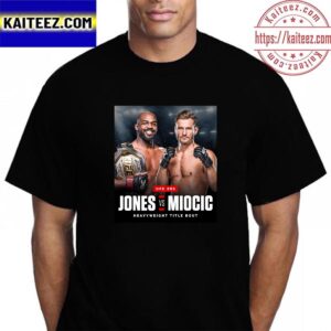 Jon Jones Vs Stipe Miocic At UFC 295 For Heavyweight Title Bout At Madison Square Garden In New York City Vintage T-Shirt