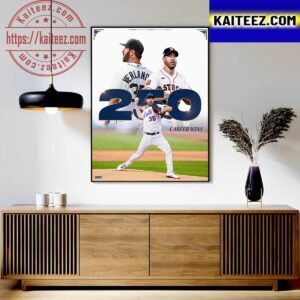 Justin Verlander Notches His 250th Career Win In MLB Art Decor Poster Canvas