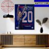 Katie Ledecky The First Woman Wins 20 Career World Titles 15 Individual Titles Art Decor Poster Canvas