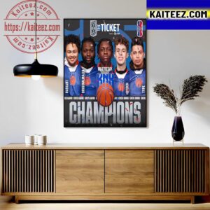 Knicks Gaming Are The 2023 Champions Of The Ticket Art Decor Poster Canvas