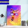 Kobe Bryant Black Mamba Edition On NBA 2K24 Cover Athlete Art Decor Poster Canvas