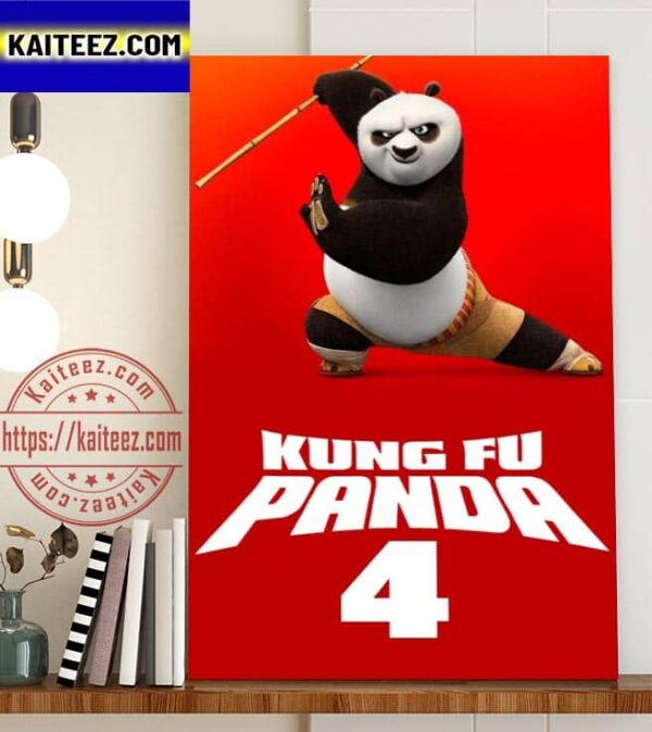 Kung Fu Panda 4 2024 Official Poster Art Decor Poster Canvas