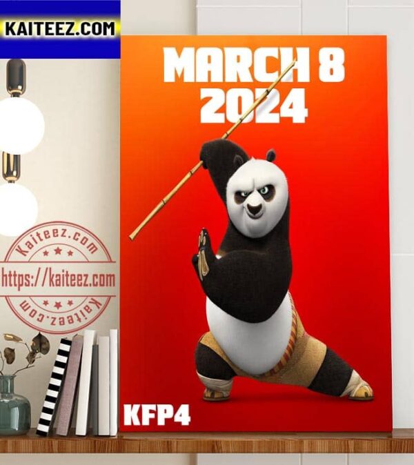 Kung Fu Panda 4 March 8 2024 Poster Art Decor Poster Canvas