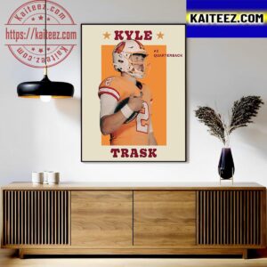 Kyle Trask With The Iconic Tampa Bay Buccaneers Creamsicle Uniforms Art Decor Poster Canvas