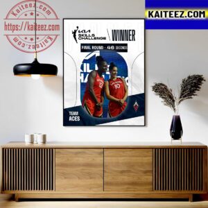 Las Vegas Aces Are The 2023 Kia WNBA Skills Challenge Champions Art Decor Poster Canvas