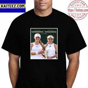 Laura Samsonova And Alena Kovackova Are Girls Doubles Champions At 2023 Wimbledon Vintage T-Shirt