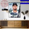 Marcus Semien Of American League In 2023 MLB All Star Starters Reveal Art Decor Poster Canvas