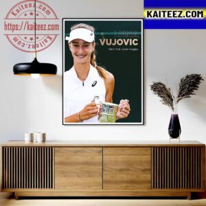 Luna Vujovic Is Girls 14 And Under Singles Champion At 2023 Wimbledon Art Decor Poster Canvas