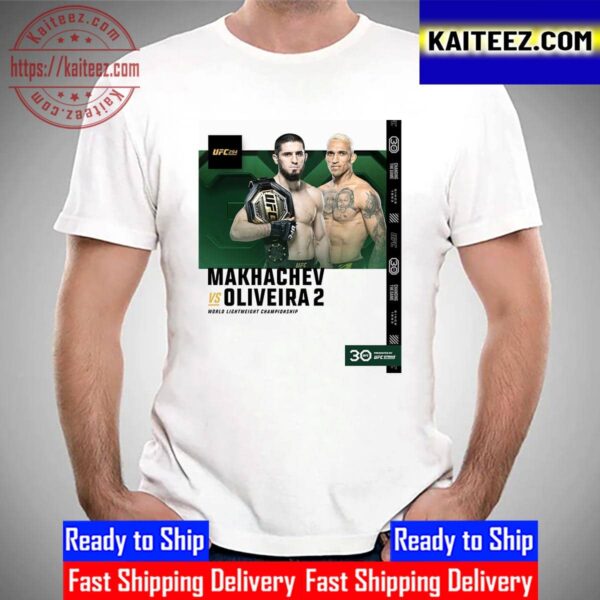 Makhachev Vs Oliveira 2 Fights Official For World Lightweight Championship At UFC 294 Vintage T-Shirt