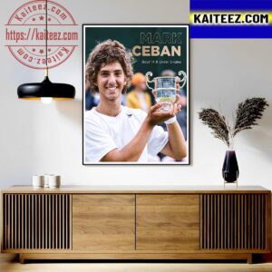 Mark Ceban Is Boys 14 And Under Singles Champion At 2023 Wimbledon Art Decor Poster Canvas