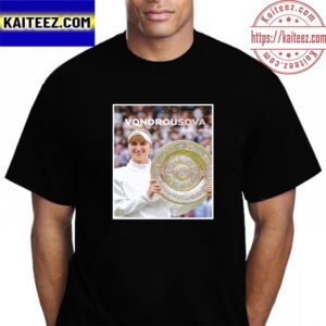 Marketa Vondrousova Is Ladies Singles Champion At 2023 Wimbledon Vintage T-Shirt