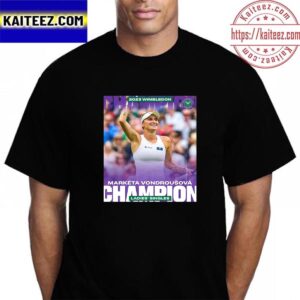 Marketa Vondrousova Is Ladies Singles Champions 2023 Wimbledon Vintage T-Shirt