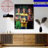 Marta Joins Onome Ebi And Christine Sinclair Playing In Their 6th FIFA Womens World Cup Art Decor Poster Canvas