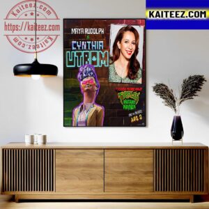 Maya Rudolph As Cynthia Utrom In TMNT Movie Mutant Mayhem Art Decor Poster Canvas