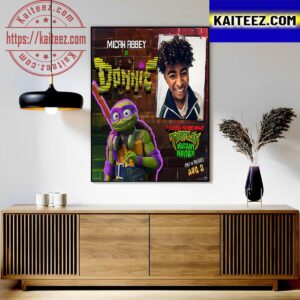 Micah Abbey As Donnie In TMNT Movie Mutant Mayhem Art Decor Poster Canvas