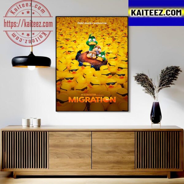Migration Odd Ducks Welcome Teaser Poster Art Decor Poster Canvas