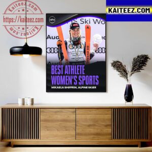 Mikaela Shiffrin Wins The 2023 ESPY For Best Athlete In Womens Sports Art Decor Poster Canvas
