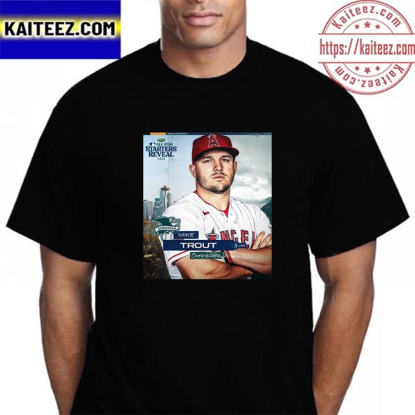 Mike Trout Of American League In 2023 MLB All Star Starters Reveal Vintage T-Shirt