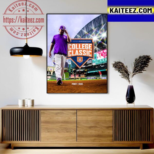 Minute Maid Park For The 2024 Astros Foundation College Classic Art Decor Poster Canvas
