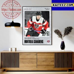 Montreal Canadiens Select David Reinbacher At No 5 Overall In The 2023 NHL Draft Art Decor Poster Canvas