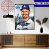 Mookie Betts In MLB Home Run Derby 2023 Art Decor Poster Canvas