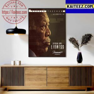 Morgan Freeman As Edwin Mullins In The Special Ops Lioness In Paramount Plus Original Art Decor Poster Canvas