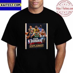 NBA In-Season Tournament Explained Poster Vintage T-Shirt