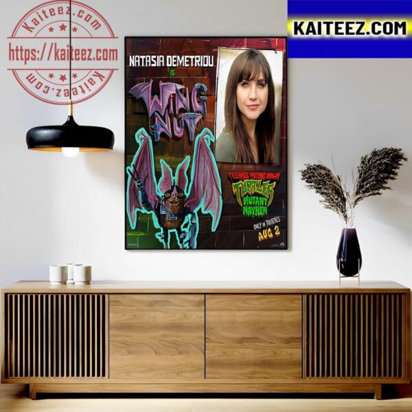 Natasia Demetriou As Wingnut In TMNT Movie Mutant Mayhem Art Decor Poster Canvas