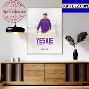 Nate Yeskie As LSU Baseball Pitching Coach Art Decor Poster Canvas