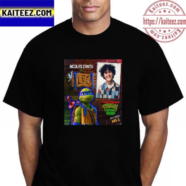 Nicolas Cantu As Leo In TMNT Movie Mutant Mayhem Vintage T-Shirt