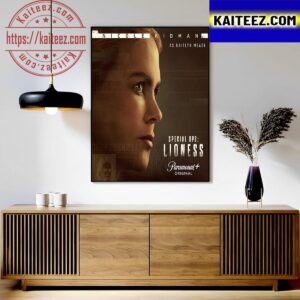 Nicole Kidman As Kaitlyn Meade In The Special Ops Lioness In Paramount Plus Original Art Decor Poster Canvas