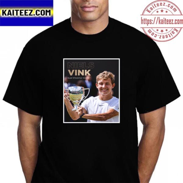 Niels Vink Is Quad Wheelchair Singles Champion At 2023 Wimbledon Vintage T-Shirt