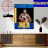 Official Golden State Warriors Thank You Ty Jerome Art Decor Poster Canvas