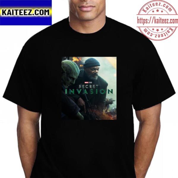 Official Poster For Secret Invasion Of Marvel Studio Vintage T-Shirt