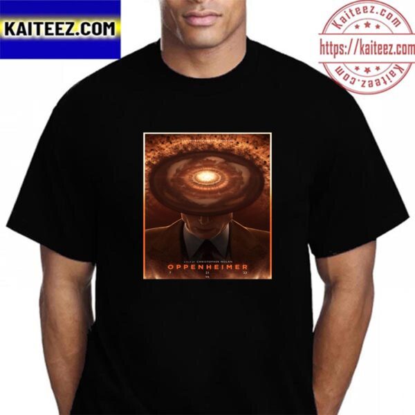 Oppenheimer Poster Illustration Vintage T-Shirt