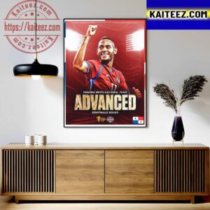 Panama Mens National Team Advanced 2023 Concacaf Gold Cup Semifinals Wall Decor Poster Canvas