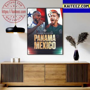 Panama Vs Mexico For The 2023 Concacaf Gold Cup Final Wall Decor Poster Canvas