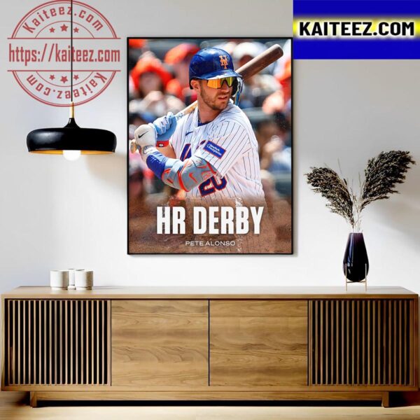 Pete Alonso 2023 HR Derby Art Decor Poster Canvas