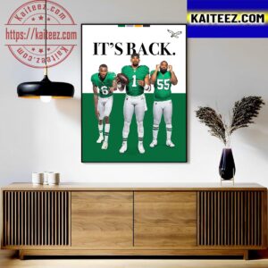 Philadelphia Eagles Its Back Poster Art Decor Poster Canvas