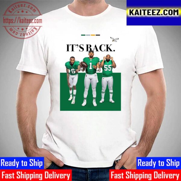 Philadelphia Eagles Its Back Poster Vintage T-Shirt