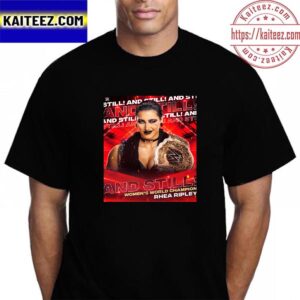 Rhea Ripley And Still WWE Womens World Champion Vintage T-Shirt