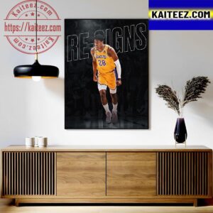 Rui Hachimura Re-Signs With The Lakers Art Decor Poster Canvas