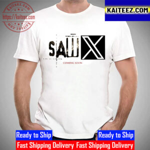 Saw X collab Official 2023 Twitter X New Logo Vintage T-Shirt