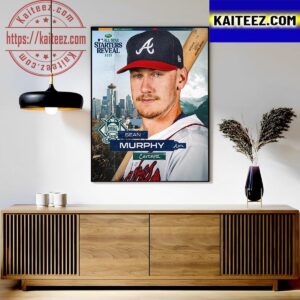 Sean Murphy Of National League In 2023 MLB All Star Starters Reveal Art Decor Poster Canvas